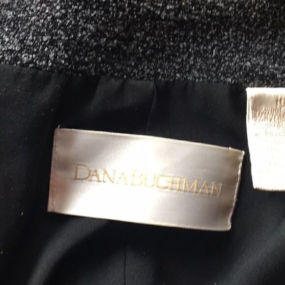 Dana Buchman grey stretch Moto top jacket 10 - Picture 8 of 16